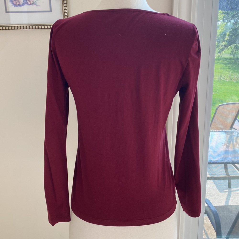 • Talbots Pleated Top • - Picture 4 of 6